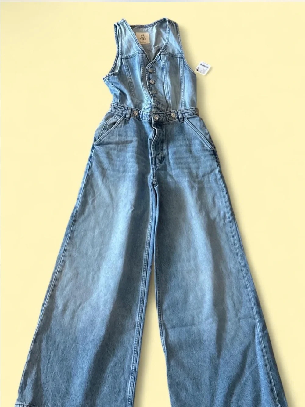 Free People We The Free Better Together Convertible Jumpsuit NWT - Picture 3 of 4
